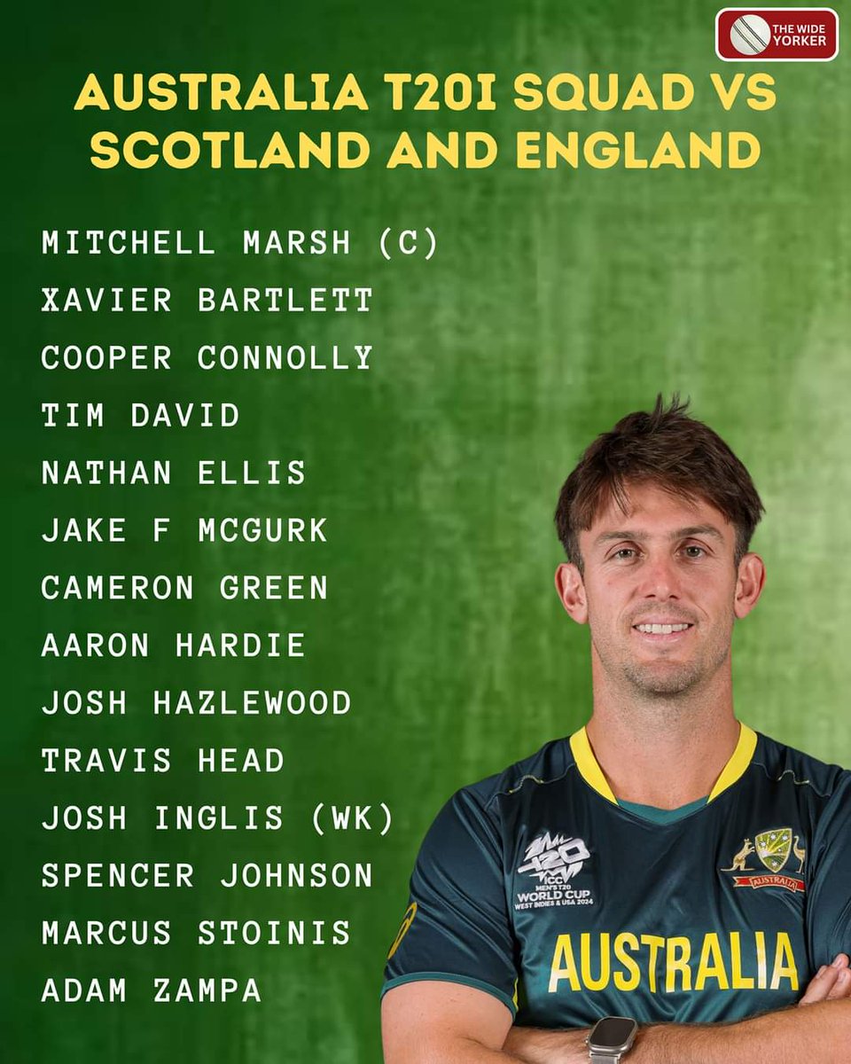 Mark_Thompson41's tweet photo. Cooper Connolly gets maiden international call.
#australia #australiasquad #jakefazer #jakefaser #cooperconnolly
#WorldYouthSkillsDay https://t.co/t3MvT0AFYp