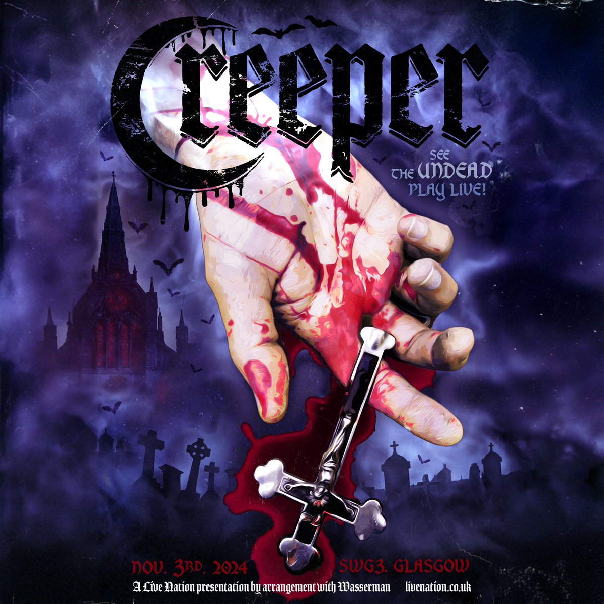 creepercultuk's tweet photo. Dear Manchester and Glasgow, you asked for it and now unfortunately they’re going to do it.

Manchester O2 Ritz on Halloween and Glasgow SWG 3 on November 3rd. 

Tickets go on sale Wednesday at 10am - Darcia https://t.co/ZByAZQhOCY