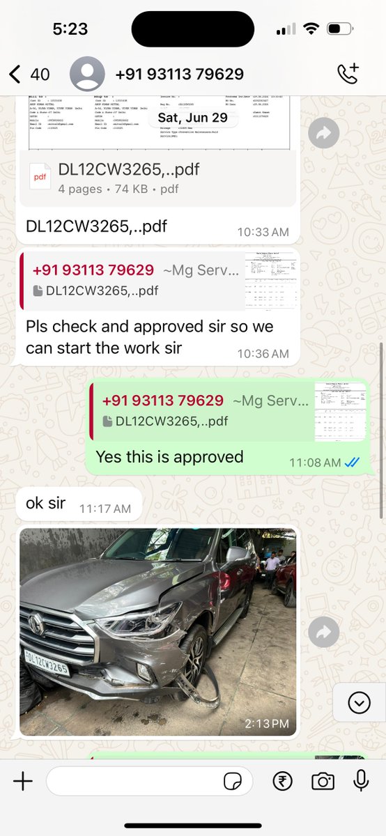 MittalAnupKumar's tweet photo. #MGMotorsIndia #CrystalMGNoida #Accident #CarDealsherip #Poorservice #CustomerServiceFail #Transportauthority #India #DelhiNCR  @MGMotorIn https://t.co/cu8WfSMdxt