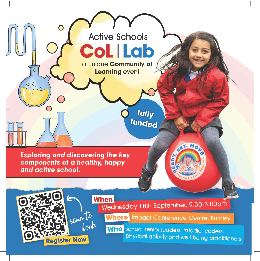 Lancs School Games (@lancschoolgames) on Twitter photo 🚀 Ready, Set, Move! Join us at the Active Schools Col-Lab on 18th Sept at the Impact Conference Centre, Burnley.
Gain insights on embedding physical activity in schools, fearless leadership, & more! Keynote by <a href="/ActionJackson/">🇬🇧UK Ambassador for happiness 🙂</a> - UK Happiness Ambassador!
loom.ly/lFIRUa0 🚀 Ready, Set, Move! Join us at the Active Schools Col-Lab on 18th Sept at the Impact Conference Centre, Burnley.
Gain insights on embedding physical activity in schools, fearless leadership, & more! Keynote by <a href="/ActionJackson/">🇬🇧UK Ambassador for happiness 🙂</a> - UK Happiness Ambassador!
loom.ly/lFIRUa0