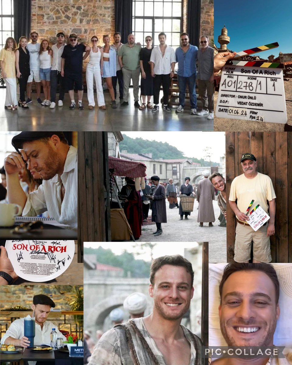 GM☀️.Starting  week with this beautiful and unique smile 😍Every day your story is unfolding and taking shape.We can't wait to see you as Mete.
Today back on set. Best of luck to everyone in the cast and crew❤️🍀🎞
#KeremBürsin 
#SonOfARich