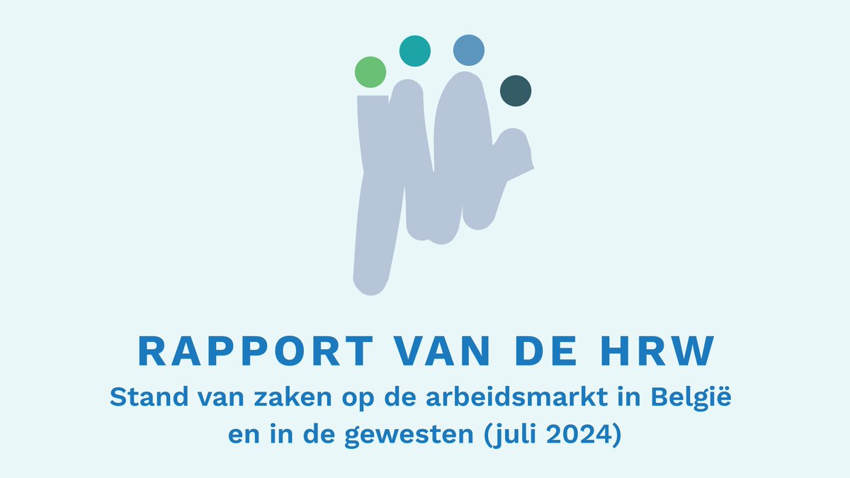🔎De Hoge Raad voor de Werkgelegenheid publiceert vandaag een stand van zaken van de arbeidsmarkt in België en de gewesten.

Het verslag en de aanbevelingen van de HRW zijn beschikbaar op ➡ hrw.belgie.be/nl/home/versla…

#arbeidsmarkt