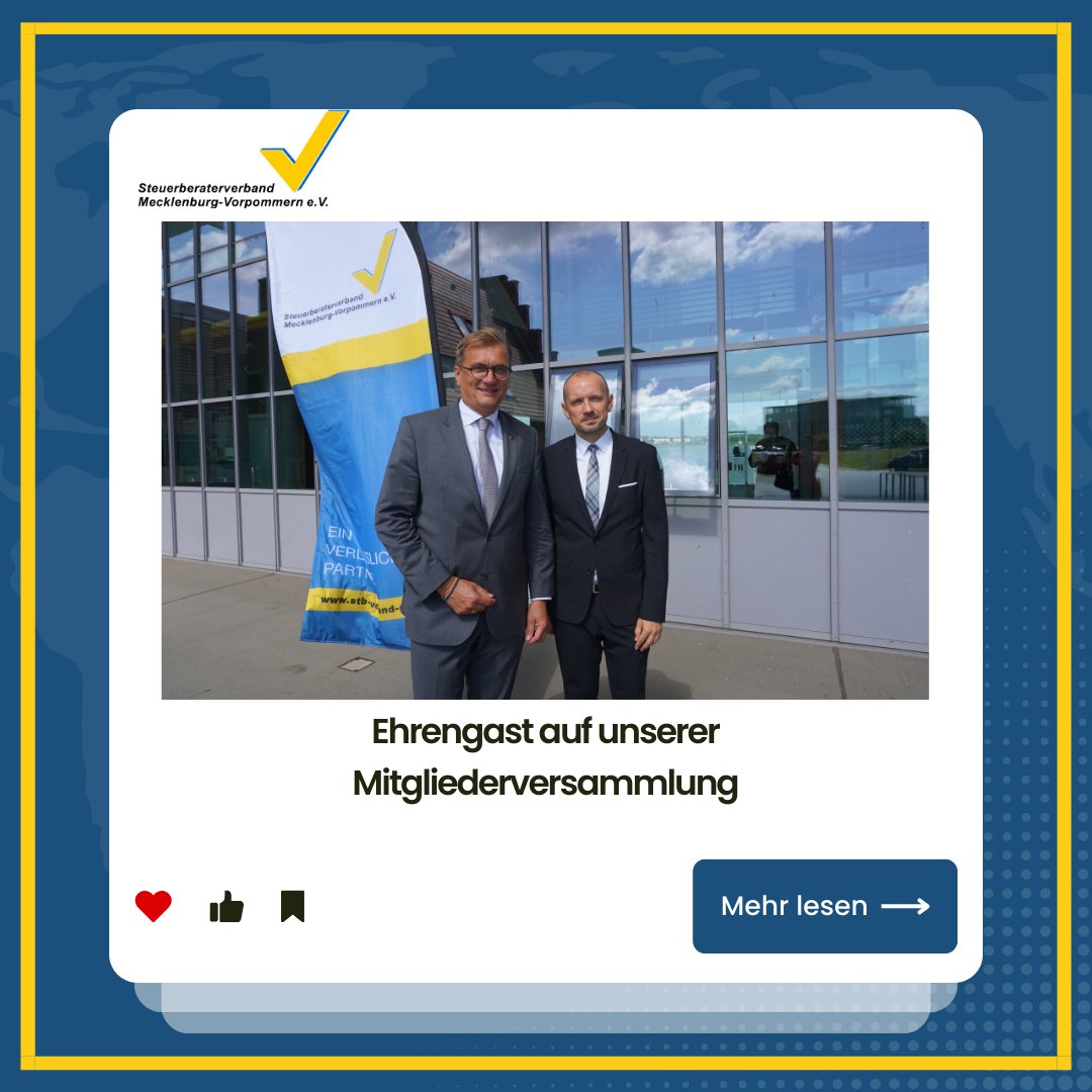 Am 05.07. fand unsere Mitgliederversammlung statt: Wir durften Stefan Sternberg, Landrat von Ludwigslust-Parchim, als Gastredner begrüßen. 🌟 Er berichtete über seine Arbeit als Landrat. Mehr dazu bald in unserem Verbandsmagazin! #Mitgliederversammlung #LudwigslustParchim