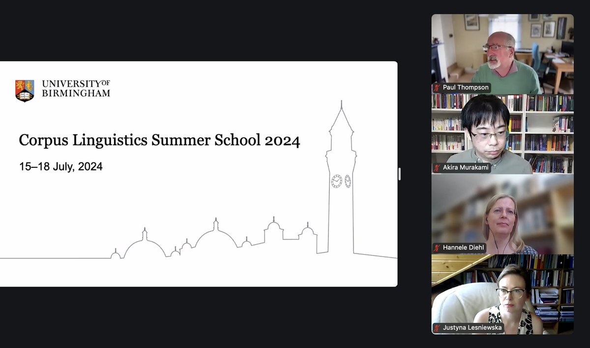 berkcan_kose's tweet photo. Excited to kick off the University of Birmingham's online Corpus Linguistics Summer School 2024! 🚀 Looking forward to enhancing my research skills with hands-on sessions and expert insights. #CorpusLinguistics #SummerSchool2024 #ccrss24 https://t.co/y9Tgj9VSNi