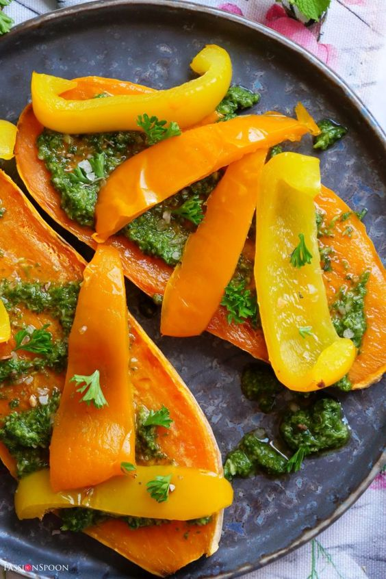 PassionSpoon1's tweet photo. https://t.co/ly4nMxAVq7
Chimichurri sweet potato steaks are a combination of roasted sweet potatoes, roasted pepper and a flavourful green sauce, chimichurri. Fresh herbs combined with lemon juice and garlic make a perfect refreshing herbal topping.
#food #freshrecipes https://t.co/QSaCbp9kpm
