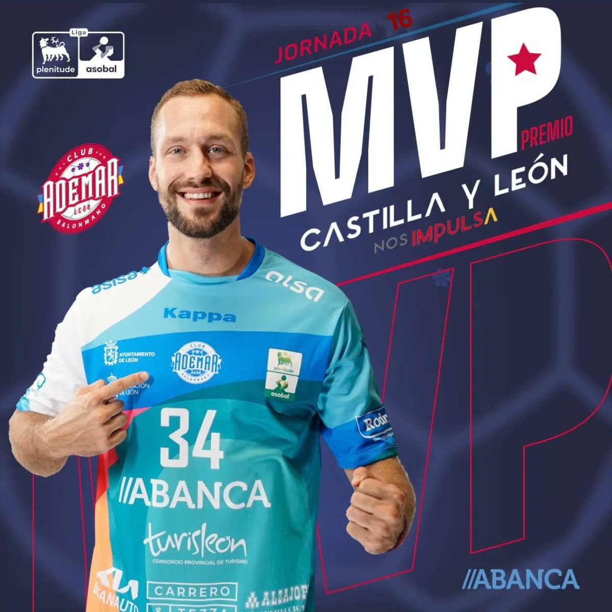 ADEMARLEON's tweet image. Con Carlos Álvarez 🔝a la cabeza, estos son algunos de los ✨𝙈𝙑𝙋 Castilla y León 𝙉𝙤𝙨 𝙞𝙢𝙥𝙪𝙡𝙨𝙖 ✨ que hemos disfrutado en la temporada 23/24. 

👉 ¡Cómo nos han hecho vibrar! 💪.

@Deportesjcyl 
@somosabanca

#NewASOBAL #MVP #jcyl #CastillayLeónNosImpulsa