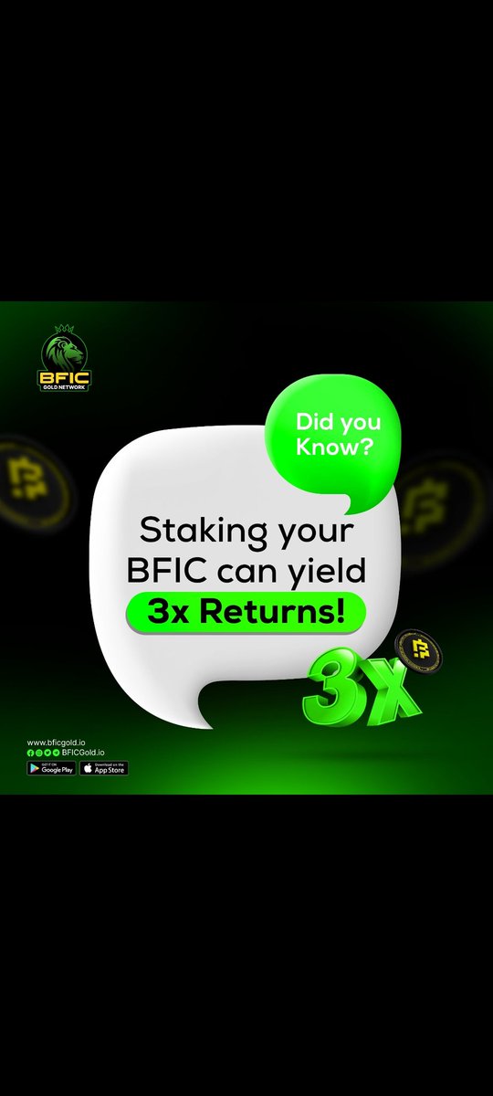 ErShokeenK44626's tweet photo. Did you knowβ
BFIC can be your key to financial freedom!
Staking your #BFICCoin on the BFIC Gold Network app can yield 3x returns.
Your #Network, Your #Future.Β
Experience the power of networking with #BFICGoldNetwork
#Download the app today! π²
#EURO2024β―β―β― #DidYouKnow https://t.co/KfA7gzsJWH