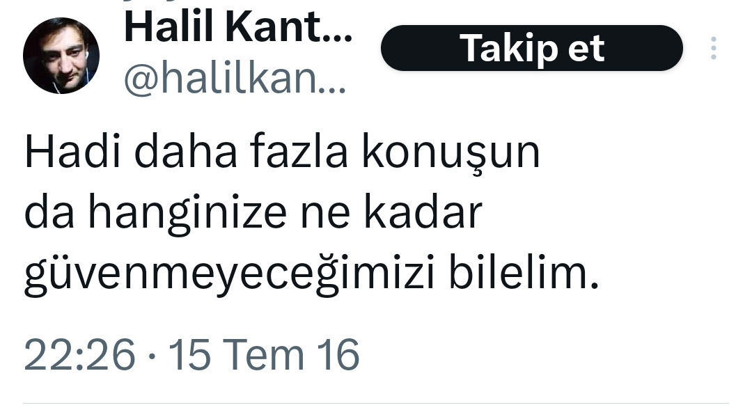 O gece Şehitlerimiz, Gazilerimiz konuştu. 
Bunun üzerine daha konuşacak bir şey yok! 
#darbe 
#15TemmuzuUnutma