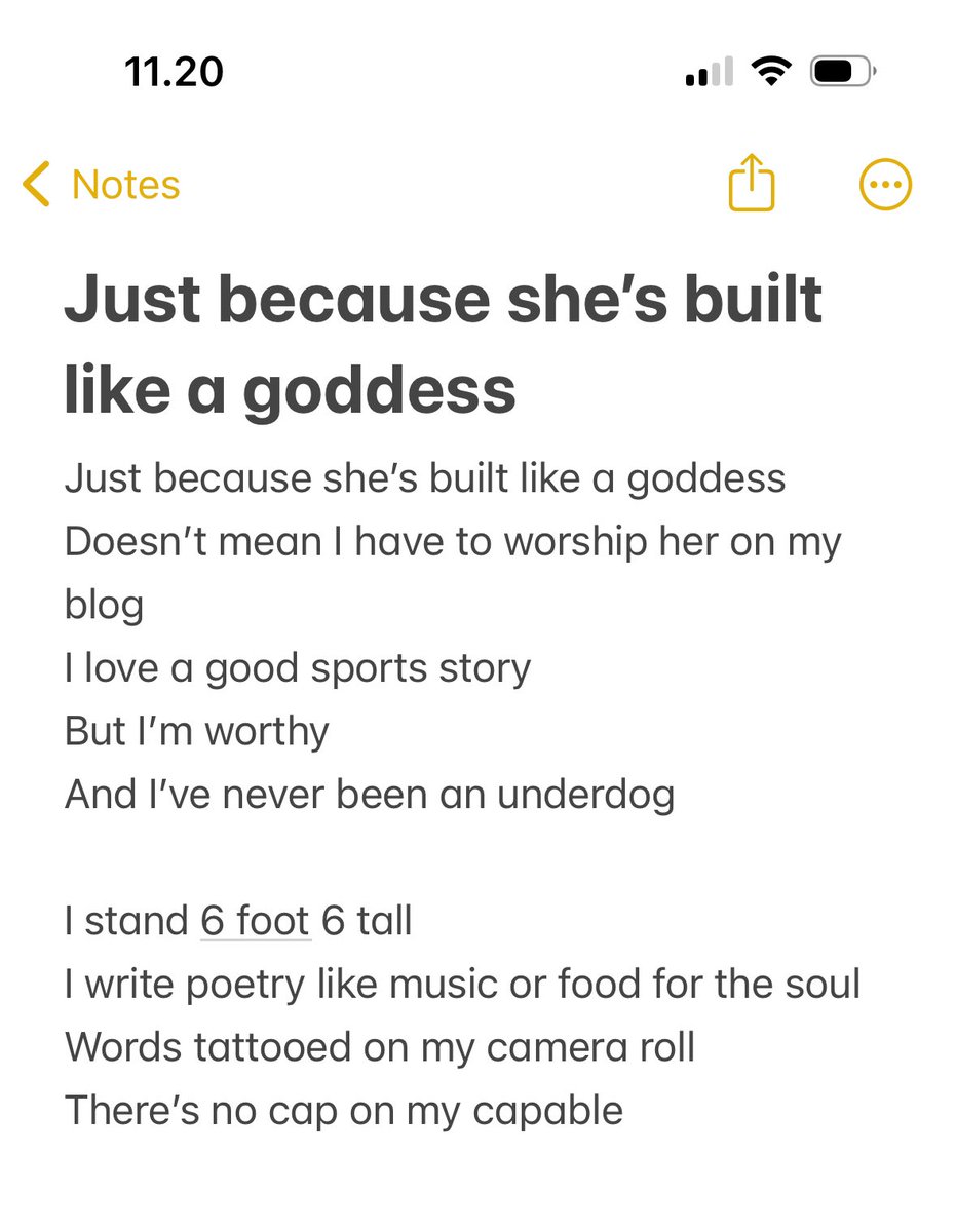 Just because she’s built godly… #poem #poetry #poetrylovers #poetrytwitter