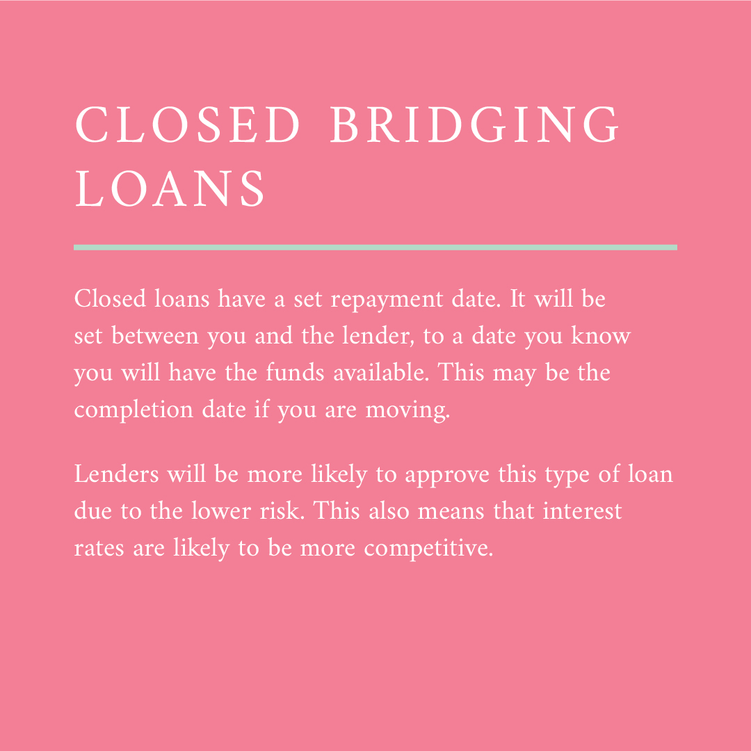 Bridging loans are an excellent source of short-term finance, to help you purchase or refinance a property. Here are the differences between open and closed bridging loans ⬇️

To learn more go to our website or get in touch with us today 👉 bit.ly/4bCzEvW