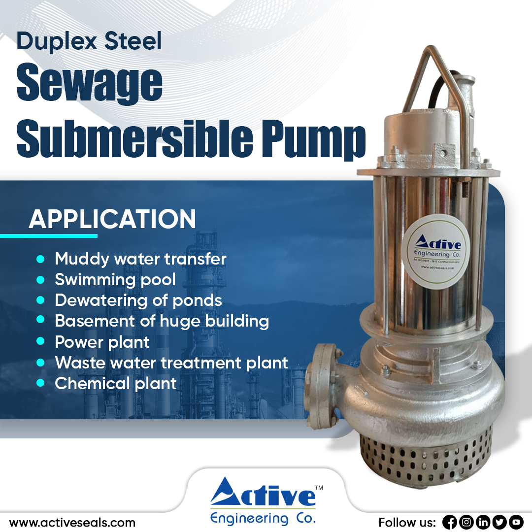 activepump's tweet image. Active engineering duplex steel Sewage Submersible pumps 🔧👋 Built with durability and longevity in mind, our pumps are the ultimate solution for long-term wastewater pumping.

To Know more about the product, Visit Now:
activeseals.com

#activeengineeringcompany