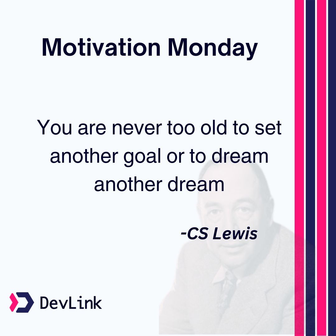 DevlinkTech's tweet image. Life is full of endless possibilities, no matter your age. Embrace the power of new beginnings and keep chasing your dreams! 🌟 #Motivation #NeverTooLate #DreamBig