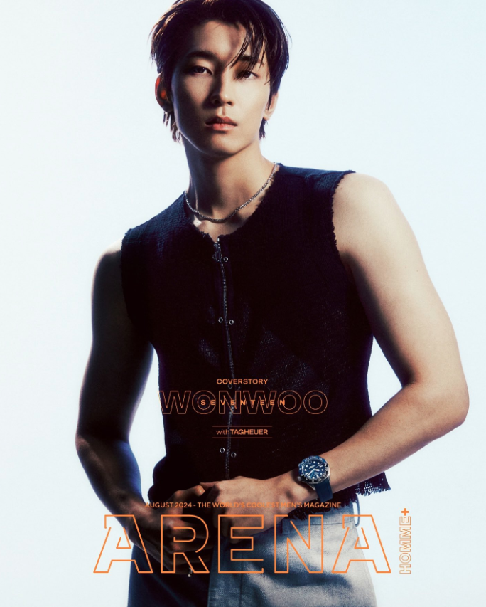 SEVENTEEN's Wonwoo for Arena Homme+ Korea.