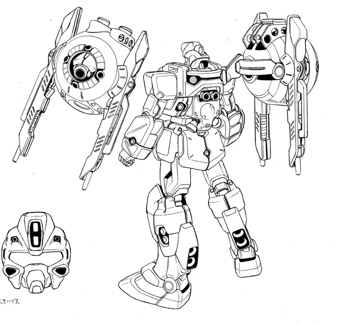 #ガンダムあまり知られていないかもですがギャザビの頃のデザインには既知機種に寄せた隠し意匠があります。マドロックのキャノンはGMキャノンから同脚スラスターはアレックスからGMジャグラーのボールの砲はアレックスのライフルEz8HMCの額やバックパックはGMスナイパー2から 