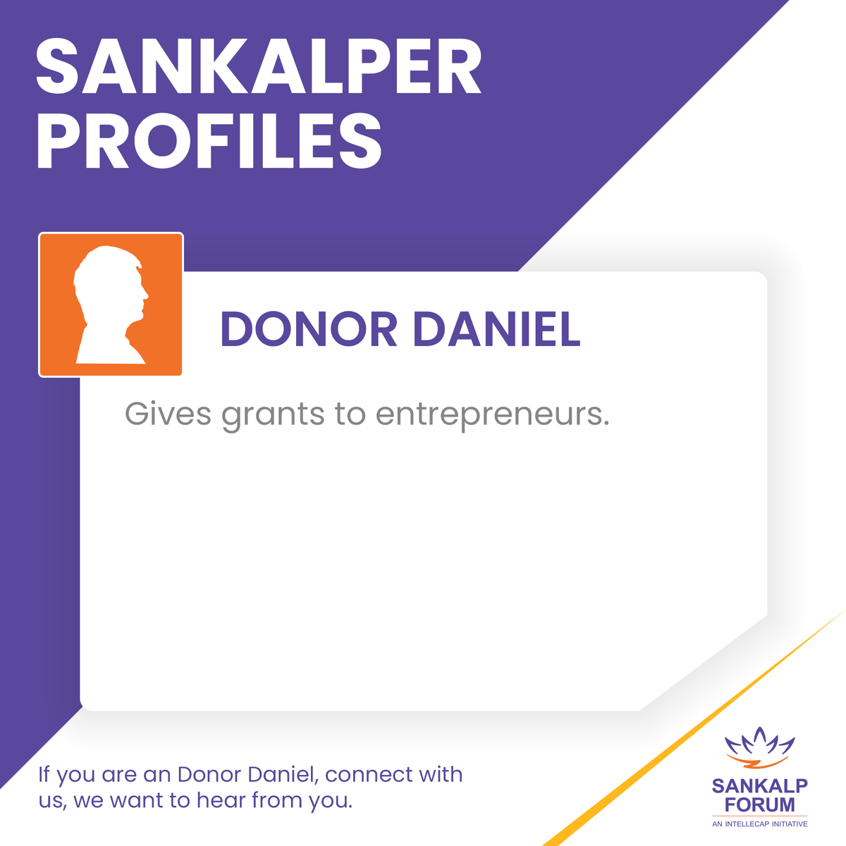 SankalpForum's tweet image. 🌟 Meet #DonorDaniel! 🌟

Spotlighting a key #Sankalp #stakeholder – Donor Daniel, empowering entrepreneurs with essential grants. His support is crucial for startups needing a boost without debt 💸.

🔗 Sign up: bit.ly/SankalpProfile…

#SankalpRefresh #StartupSupport