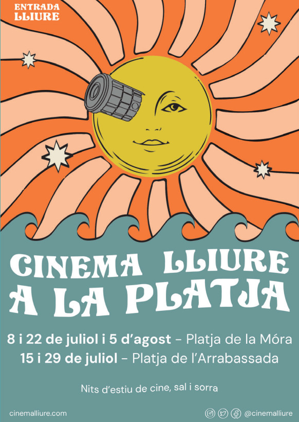 TGNturisme's tweet image. #Cinema Lliure a la Platja | #Nits d’estiu de bon cinema a les #platges de la #Móra i de l’#Arrabassada de #Tarragona 🏖️

📆 Avui
ℹ️ Programació tarragonaturisme.cat/ca/esdevenimen…

#VisitaTarragona #CatalunyaExperience #TarragonaTurisme #CostaDaurada #Platja #PlatjaLaMora #PlatjaArrabassada