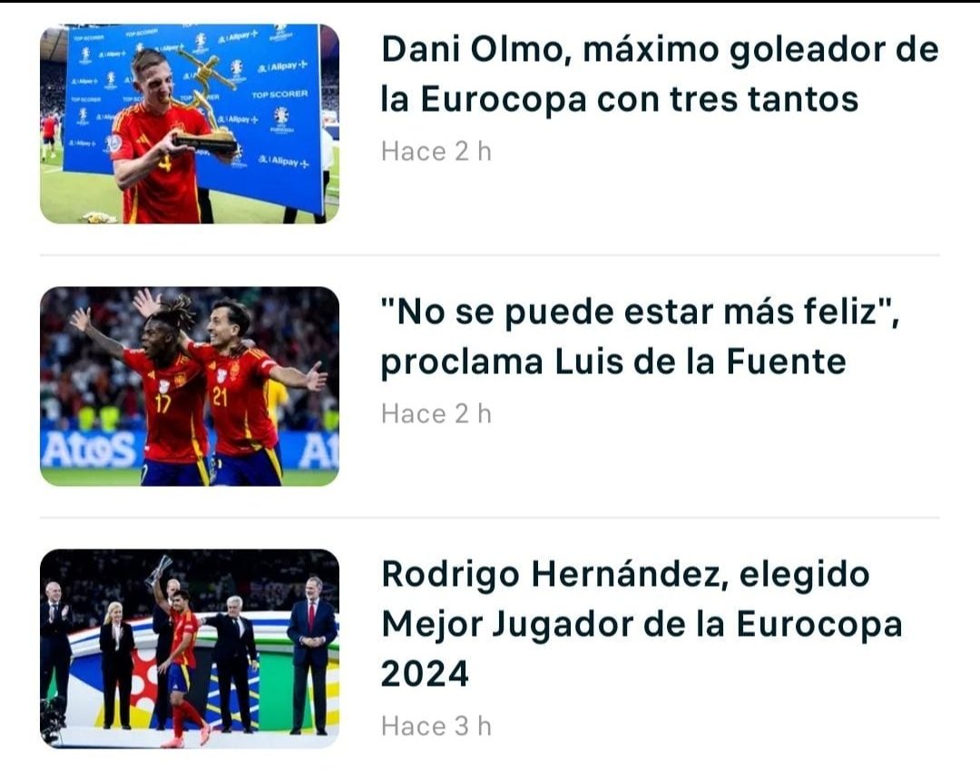 GranUbolt's tweet photo. @Doc_Hannibal Máximo goleador Dani Olmo, sin olvidar el gol bajo palos que sacó en la final.
Rodrigo mejor jugador de la Eurocopa.
Vamos a dejar las tonterías del color, ha ganado el equipo, unos sin otros no habrían ganado, no hay que menospreciar el trabajo de los demás. Viva España cohooone https://t.co/qS5QGCRTNm