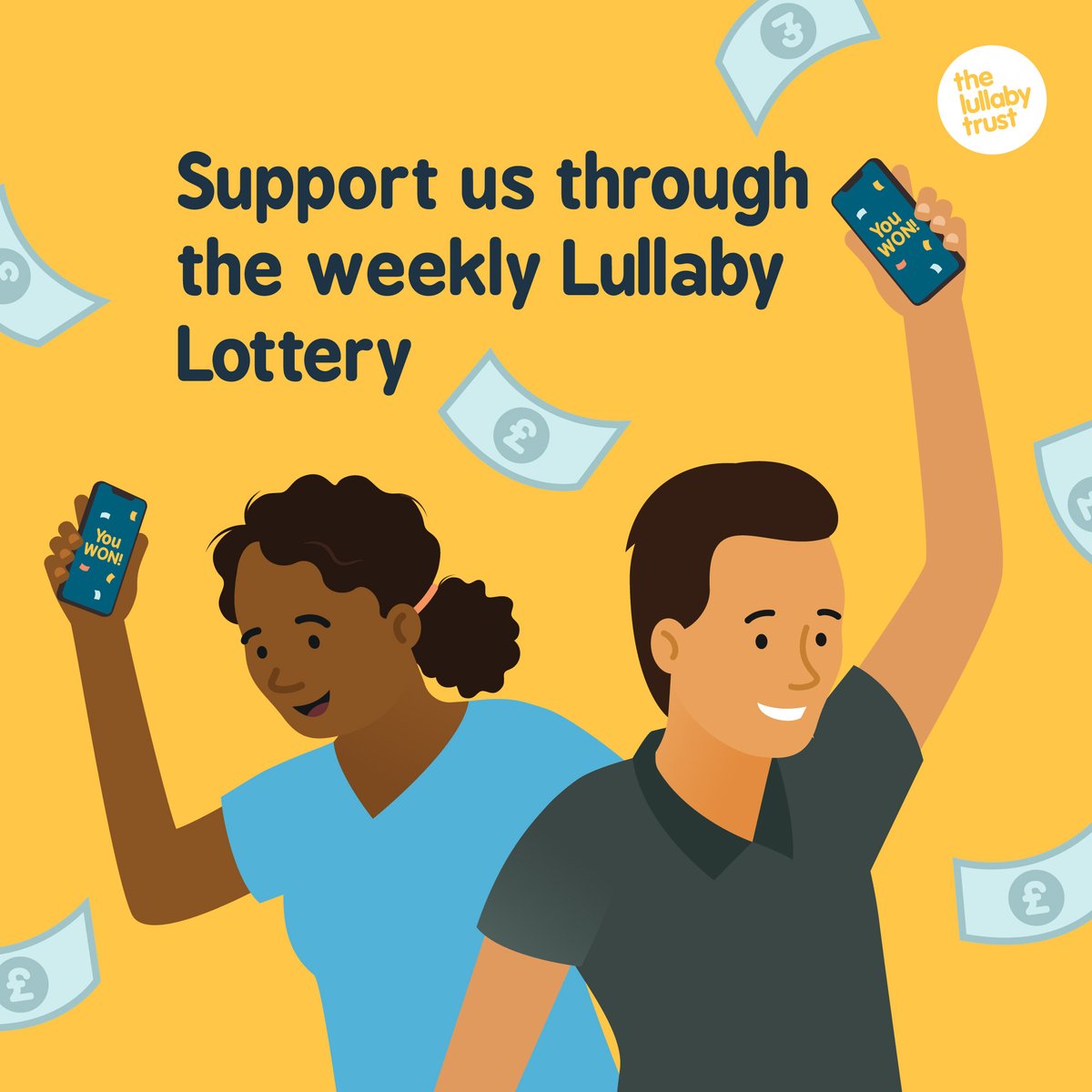 You could win £25,000 playing the Lullaby Lottery! PLUS 50+% of your entry fee goes to us so by playing just £1 a week for 1yr, you could pay for a bereaved family to attend a Lullaby Trust Family Day. Full lottery details here: bit.ly/3OJEDjM