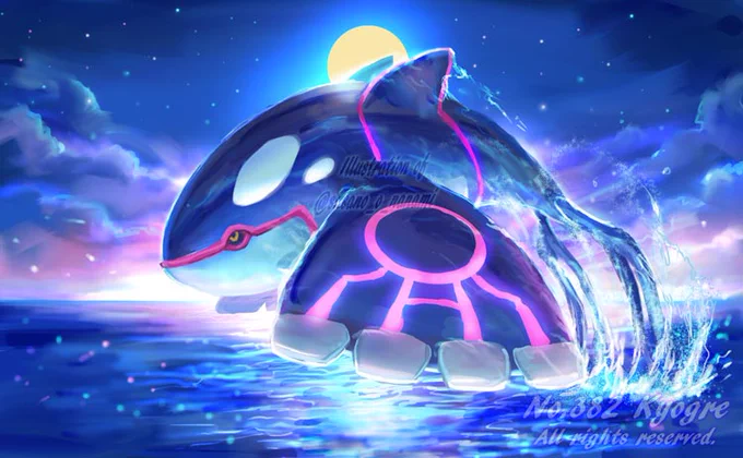 Kyogre#カイオーガの日 #海の日 #pokemon 