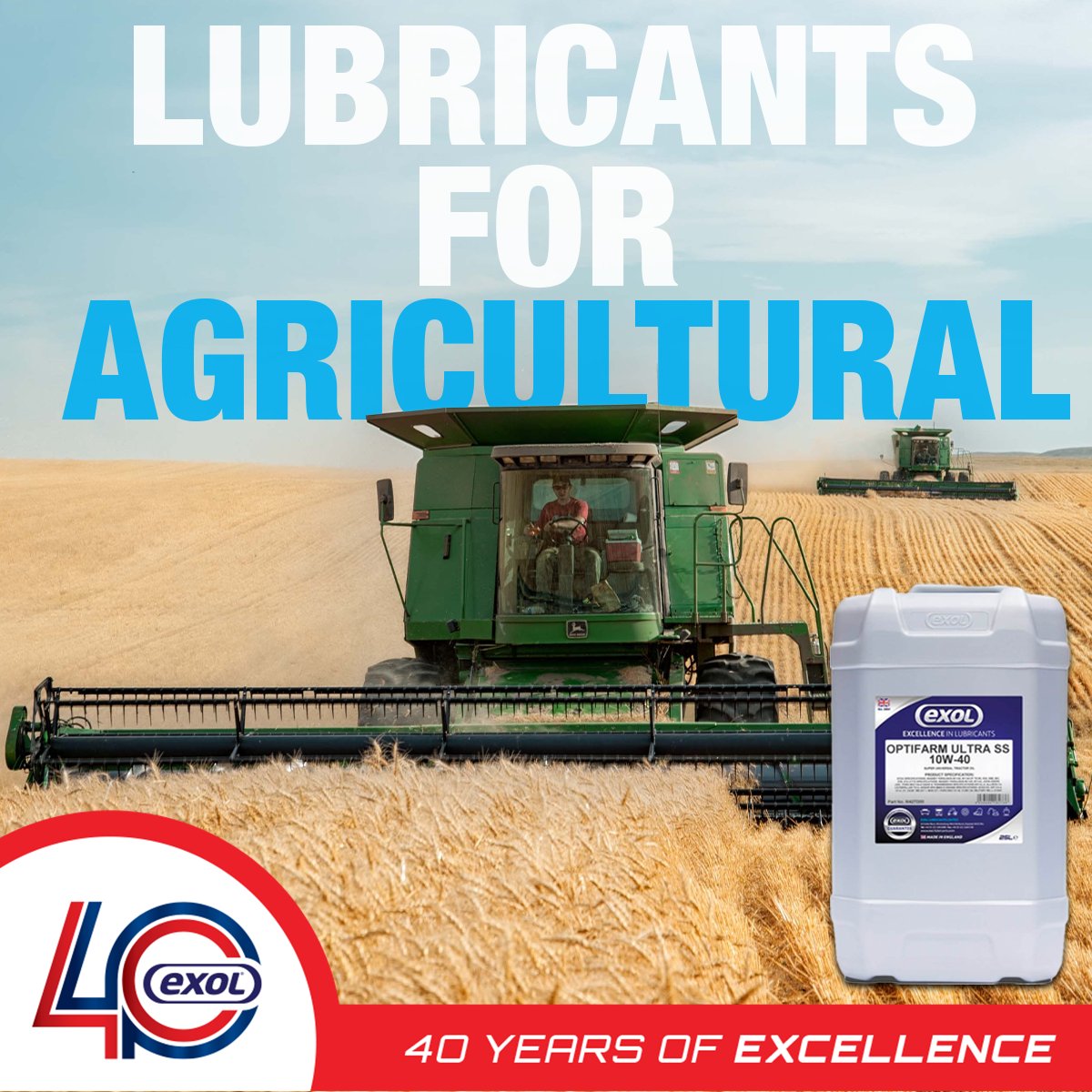 Keep your farm running smoothly with our high-quality agricultural lubricants! 🚜

Designed for both the latest tractors and classic machinery, you can get the protection you need for every season.

Explore our range here: ow.ly/Ut8B50SsBXc

#ExolLubricants