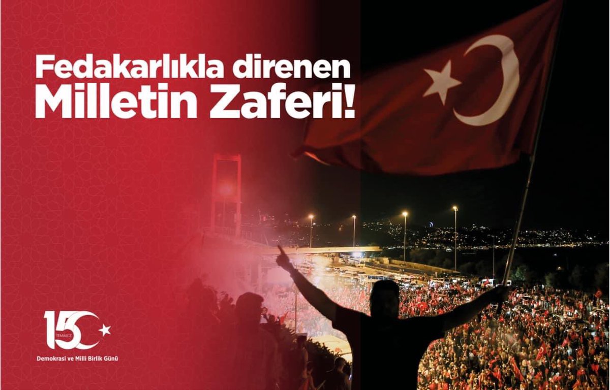 #15Temmuz 
Bayrak, vatan, müktesebat uğruna…