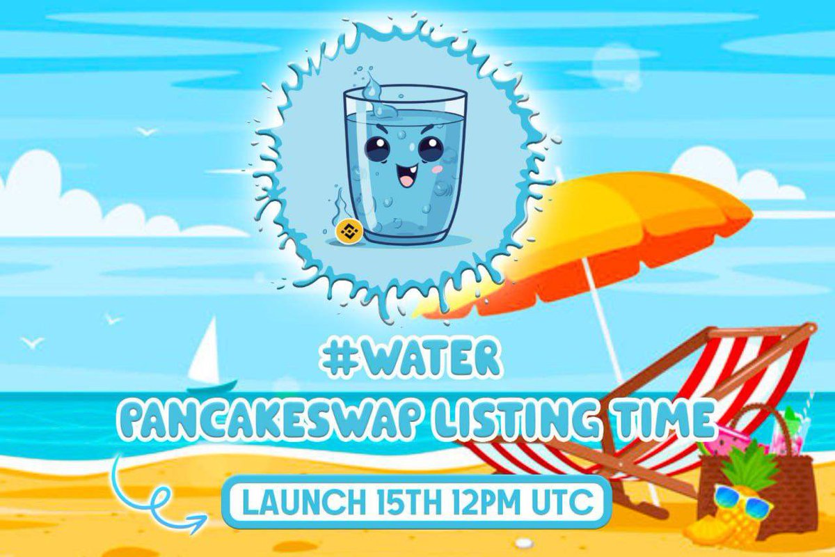 tatsuocalls's tweet photo. UPDATE Launch
#WaterBSC will be launching today at 12pm UTC 🚀
Trending’s booked and KOLs ready to call - let’s make #WaterBSC the biggest play BSC has seen in 2024 💦
https://t.co/8Ig3EoH33N
https://t.co/w0DUsbkdyB https://t.co/9VY5jnBDD8