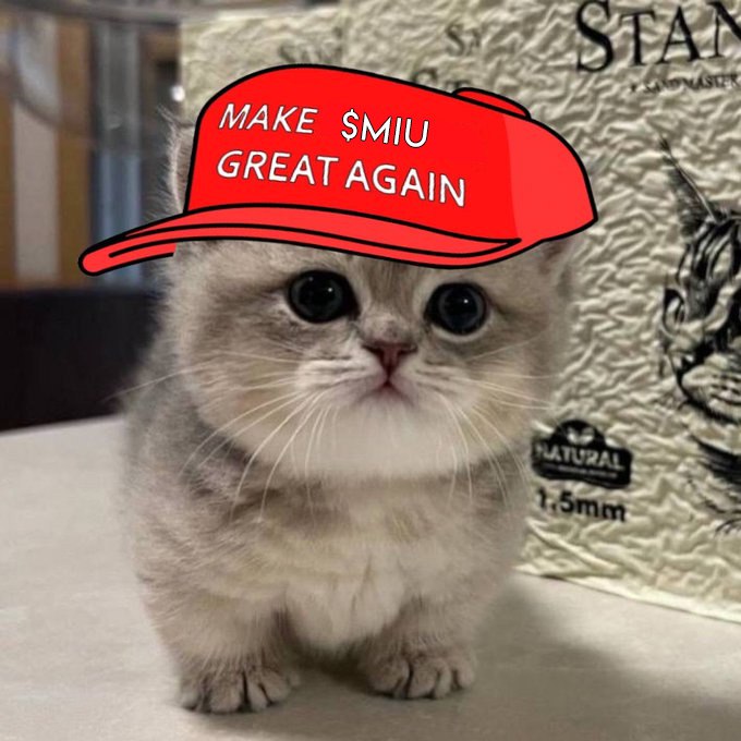 $MIU-llions will be mentioned in the next #Trump speech 👀

#1000x #crypto #solana #memecoin #miu #bullrun