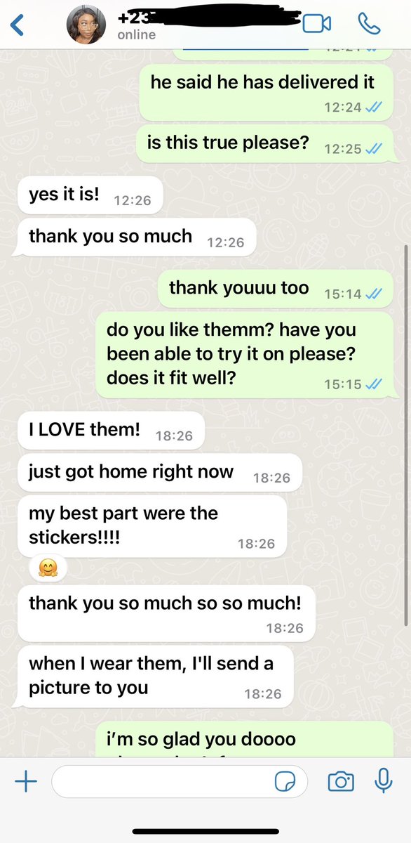 the order                              the review
price: ₦22,000