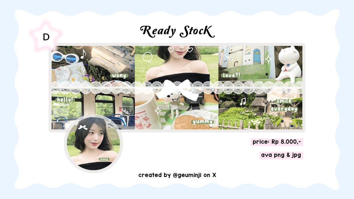 help repost, thank you! ♡

halo? hari ini aku bawa 8 layout ready stock baru, lainnya scroll di tweet ini 🍥 harganya 8.OOO 🥢 bisa re-text juga 🤟🏻 yang mau bisa langsung dm didi sebut hurufnya yaaa 😉

#zonauang