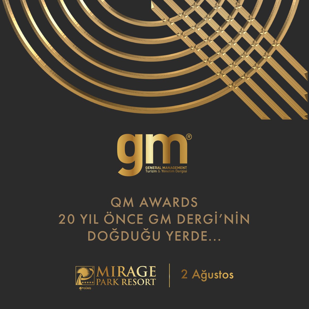 📯 QM Awards Gala Gecesi İçin Yer ve Tarih Belli Oldu!

🏆 Bu yıl 14.'sü düzenlenecek olan QM AWARDS (Kalite Yönetimi Ödülleri), GM Dergi adına tarihi bir öneme sahip olan Mirage Park Resort'un salonunda yapılacak. Ödül gecesi, 2 Ağustos 2024 tarihinde gerçekleştirilecek.