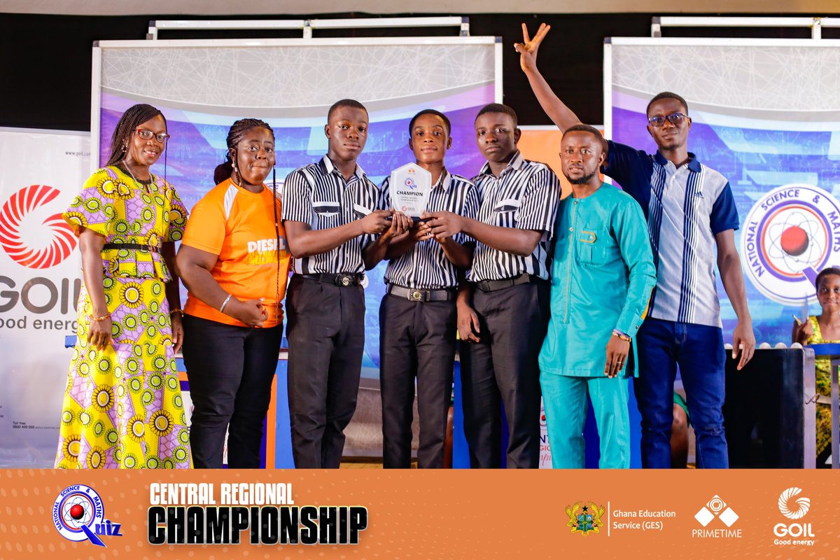 NSMQGhana's tweet photo. CELEBRATING CHAMPIONS๐
Three cheers to all eight of our @Goil_Official Regional/Zonal Champions ๐ฅ๐๐พ
Presbyterian Boys' Sec. Sch.
Sunyani SHS
St. John's School
Adisadel College
Ghana SHS, Tamale
Koforidua Sec. Tech. School
Kumasi High School
Keta SHTS
#NSMQ2024 #Primetime https://t.co/2uzd2V57ox