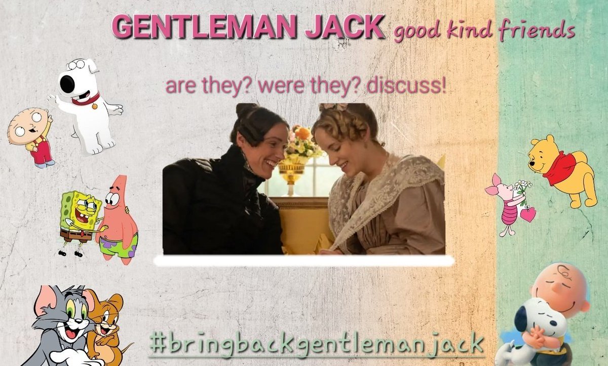 SGJCampaign's tweet photo. Gentleman Jack good kind friends! Hmmm #BringBackGentlemanJack @BBC @LookoutPointTV https://t.co/TuFNX1wFiF