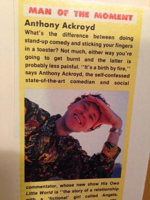 35th Anniversary of Cosmopolitan Magazine naming me its Man of The Moment. The clipping is fading a little but the man still has some moments left!