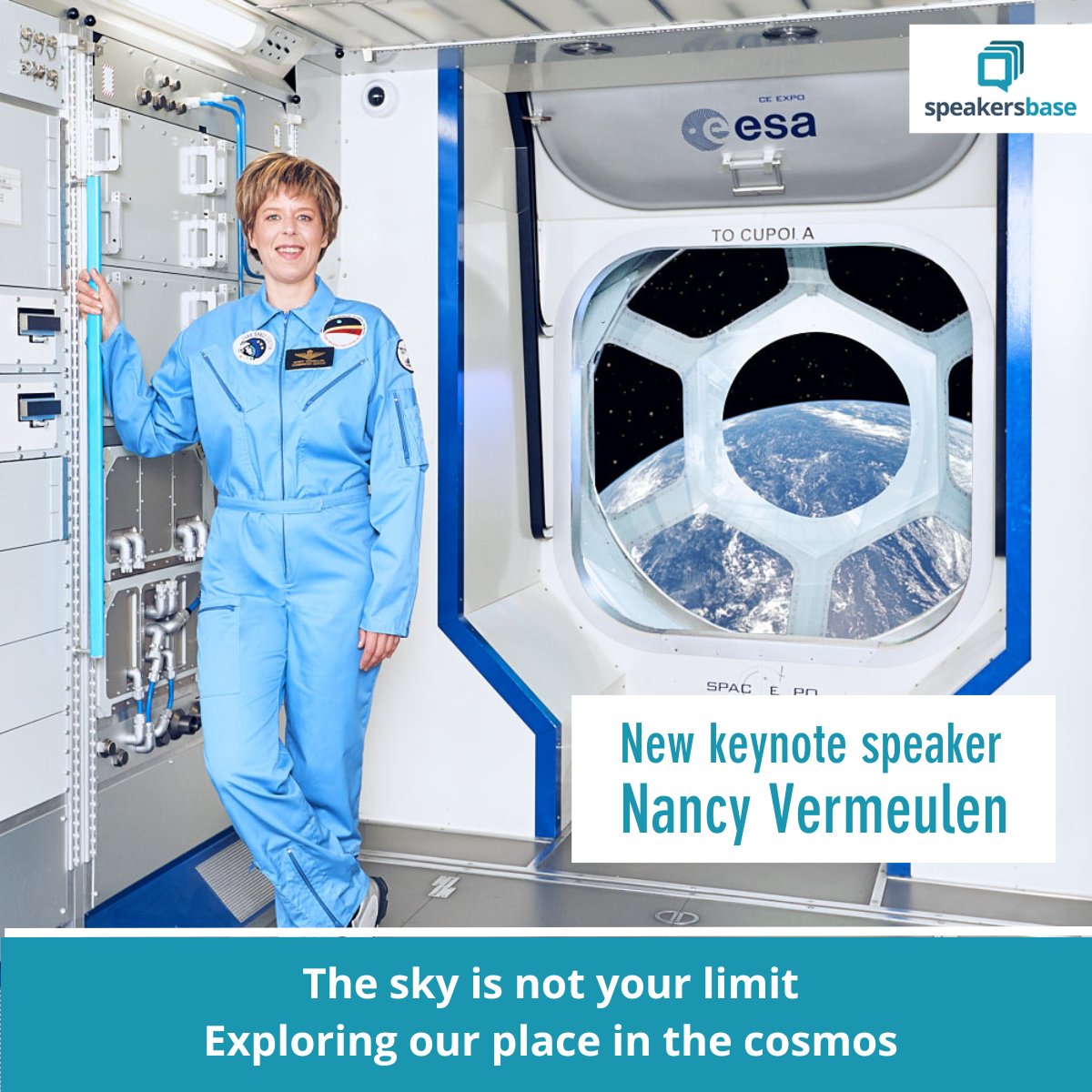 Maybe you're thinking of your next holiday 🌴, but our exciting new speaker has other destinations in mind. Nancy Vermeulen 🚀  is a private astronaut trainer and strategic leadership adivsor. 
🎤 more information: speakersbase.com/speakers/nancy…
#leadership #astronaut #space #cosmos