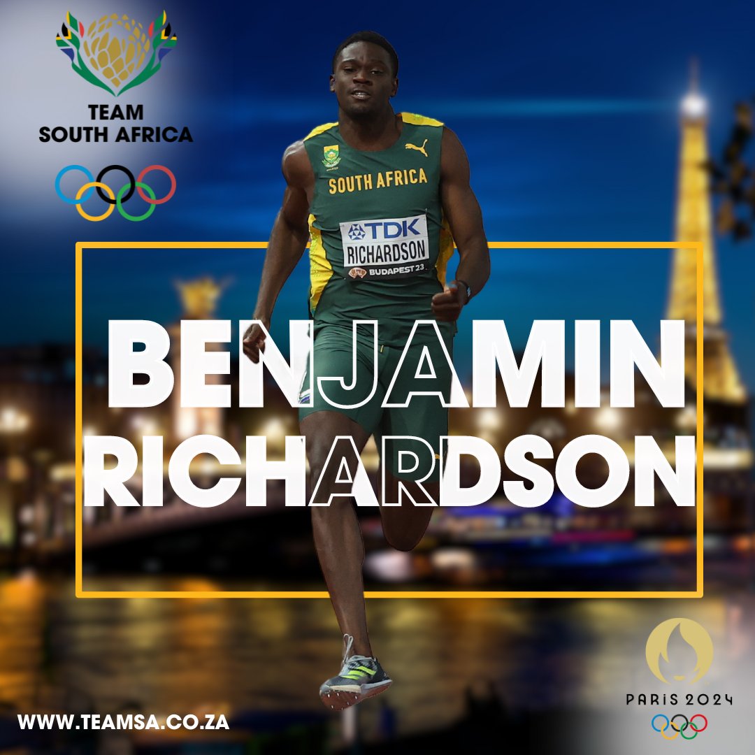 OfficialTeamRSA's tweet photo. 🏃‍♂️ Speedster Benjamin Richardson hit a new milestone with a personal best of 9.86 seconds in the men's 100m at the Resisprint event in Switzerland👇

#TeamSA#ForMyCountry#Olympics https://t.co/llRoyVrRgc