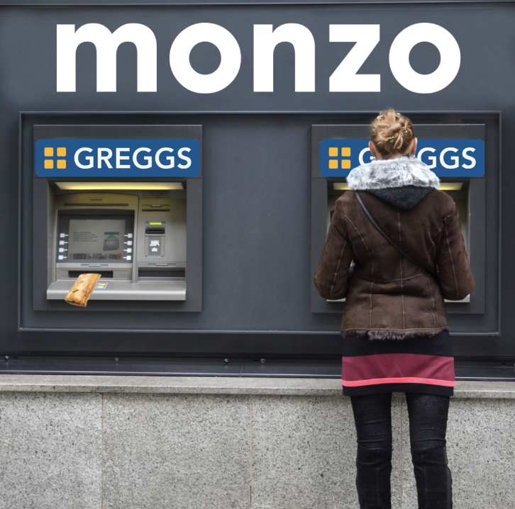 ...5 RTs and we'll make the Greggs / @monzo ATM happen