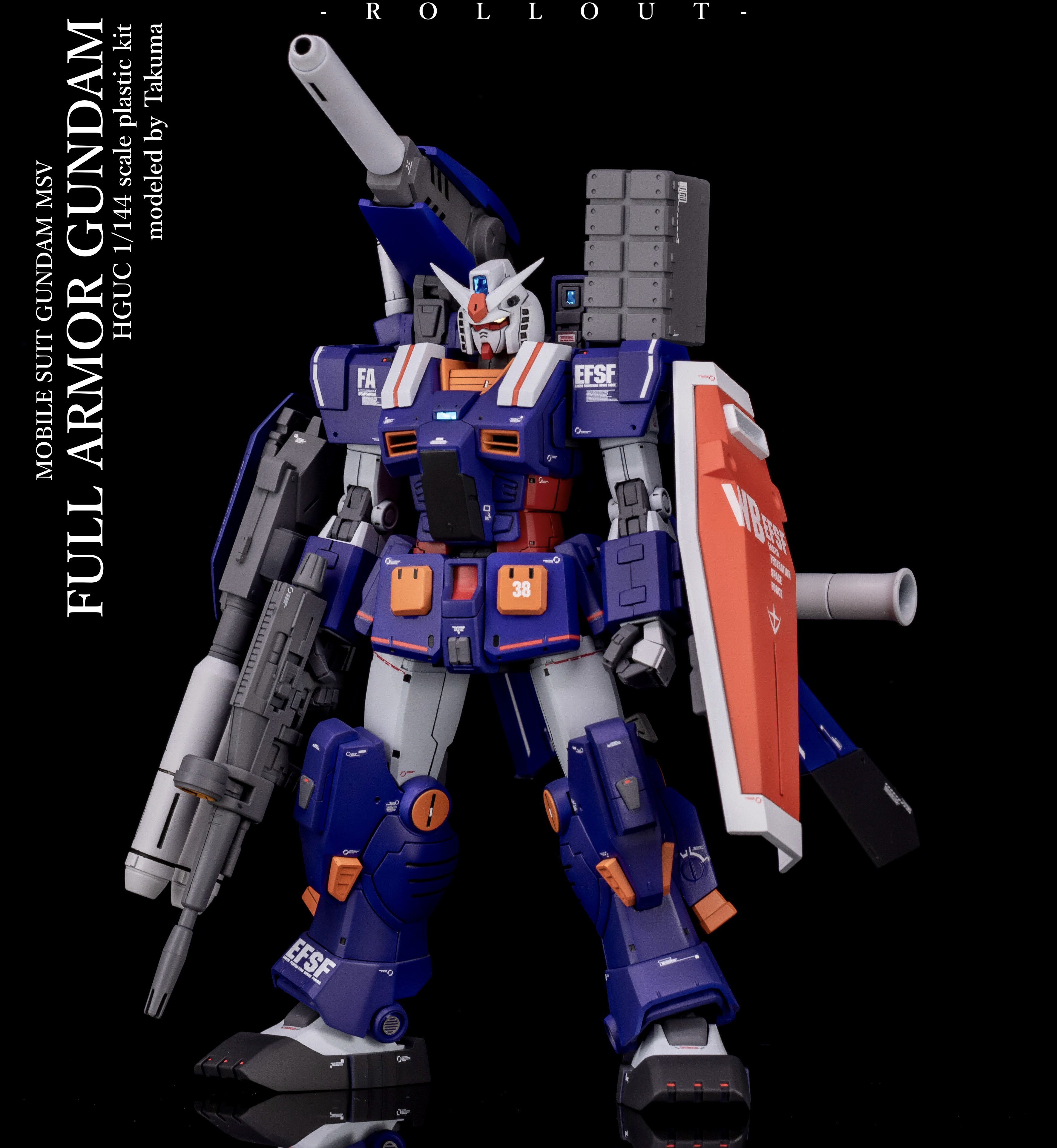ルーク　フルアーマーガンダム 1/100 MG フルアーマーガンダム（ブルーカラーVer.）: ちょっと