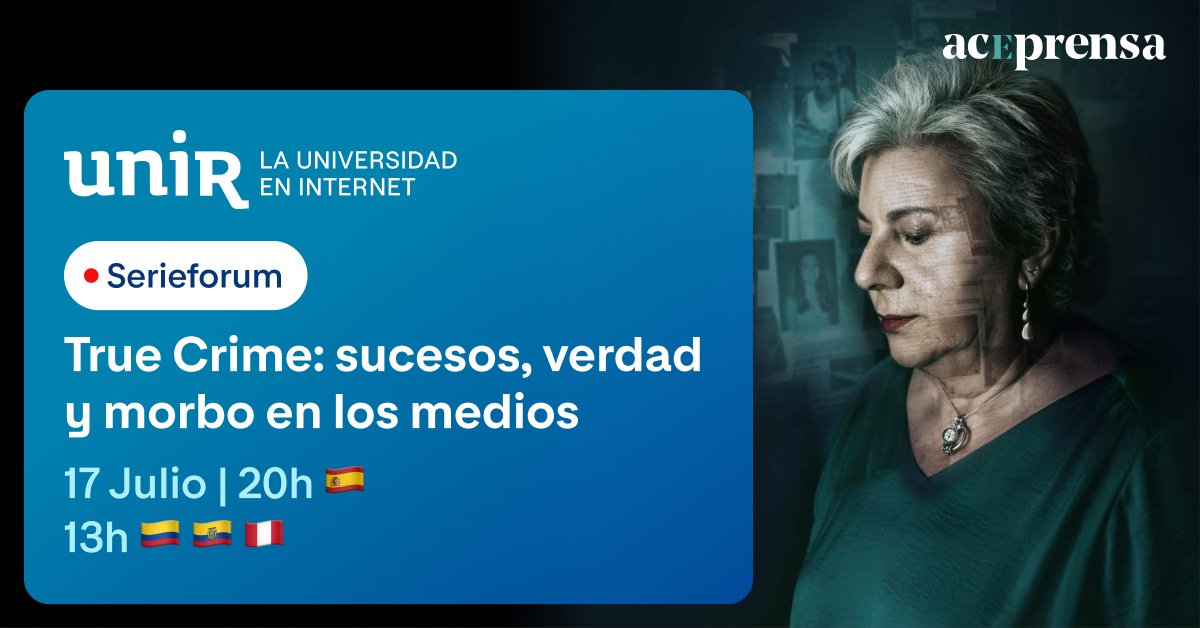 📺🤔 El 17/07, descubre nuevas revelaciones y las incógnitas detrás documental 'Dolores: La verdad sobre el caso Wanninkhof', que se emite actualmente en <a href="/StreamMaxES/">HBO Max España</a>, en #Serieforum de #UNIR y <a href="/Aceprensa/">Aceprensa</a>.

Únete ➡️ ow.ly/uQbp50Szq8F

<a href="/NoemiRedondo/">Noemí Redondo</a> <a href="/claudiosdelan/">Claudio Sánchez</a> #TrueCrime