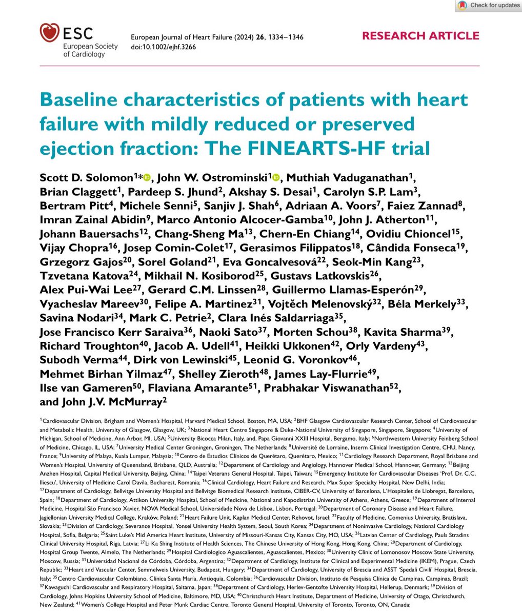 🗞️ #FINEHEARTS_HF 
Baseline characteristics of pts with #HFmrEF &amp; #HFpEF

bit.ly/3S6Ufl6

#EJHF 🔝 
Results soon at #ESCCongress

<a href="/ESC_Journals/">European Society of Cardiology Journals</a> <a href="/escardio/">European Society of Cardiology</a> 
<a href="/GiuseppeGalati_/">Giuseppe Galati</a> <a href="/AmrAbdin10/">Amr Abdin</a> <a href="/HanCardiomd/">Henry Han</a> <a href="/HFA_President/">HFAPresident</a> 
<a href="/mvaduganathan/">Muthu Vaduganathan</a>