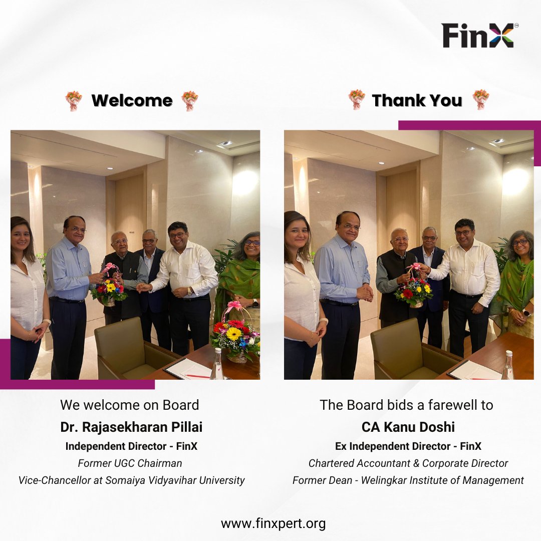 We are pleased to welcome Dr. Rajasekharan Pillai V N, a distinguished academician and administrator, to our board as an independent director replacing CA Kanu Doshi, who completed his term &amp; whose mentorship has been instrumental in shaping our company's foundation #Leadership