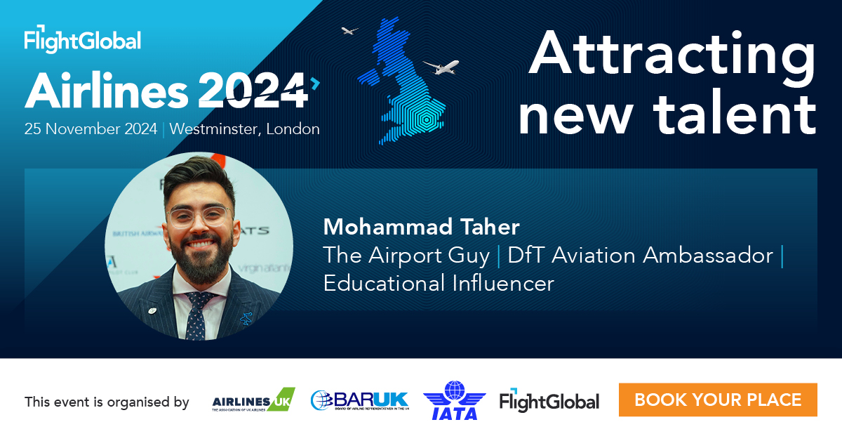 Join us at Airlines 2024, where you’ll hear Mohammad Taher, widely known as ‘The Airport Guy’ discuss attracting new talent to the sector. Find out why failure to attract the right talent in a competitive skills environment will hinder future success.bit.ly/3XQ5DVW