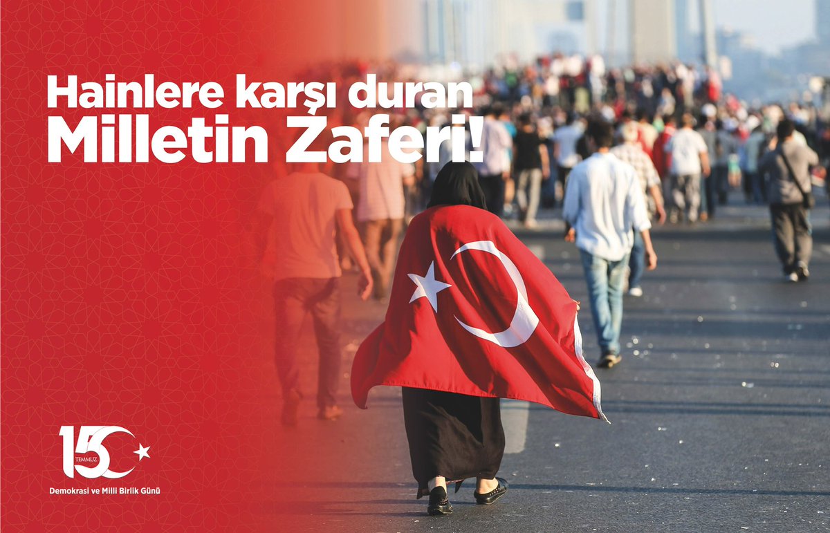 "Milletin Zaferi" 15 Temmuz Demokrasi ve Milli Birlik Günü kutlu olsun.
#15Temmuz 
#15TemmuzDemokrasiVeMilliBirlikGünü