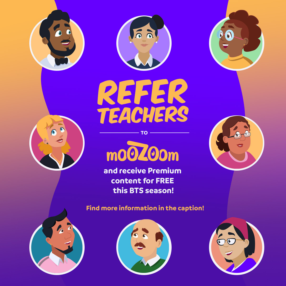 moozoomapp_en (@moozoomapp_en) on Twitter photo Refer teachers, unlock over 100 SEL this school year! 
1. Log in to your free moozoom account 
2. Click Invite Teachers 
3. Make sure 4 or more coworkers create their free account
4. Enjoy moozoom Premium
Learn more: hubs.ly/Q02G0YRv0
#bts #teach #teacher #teacherhack #sel Refer teachers, unlock over 100 SEL this school year! 
1. Log in to your free moozoom account 
2. Click Invite Teachers 
3. Make sure 4 or more coworkers create their free account
4. Enjoy moozoom Premium
Learn more: hubs.ly/Q02G0YRv0
#bts #teach #teacher #teacherhack #sel