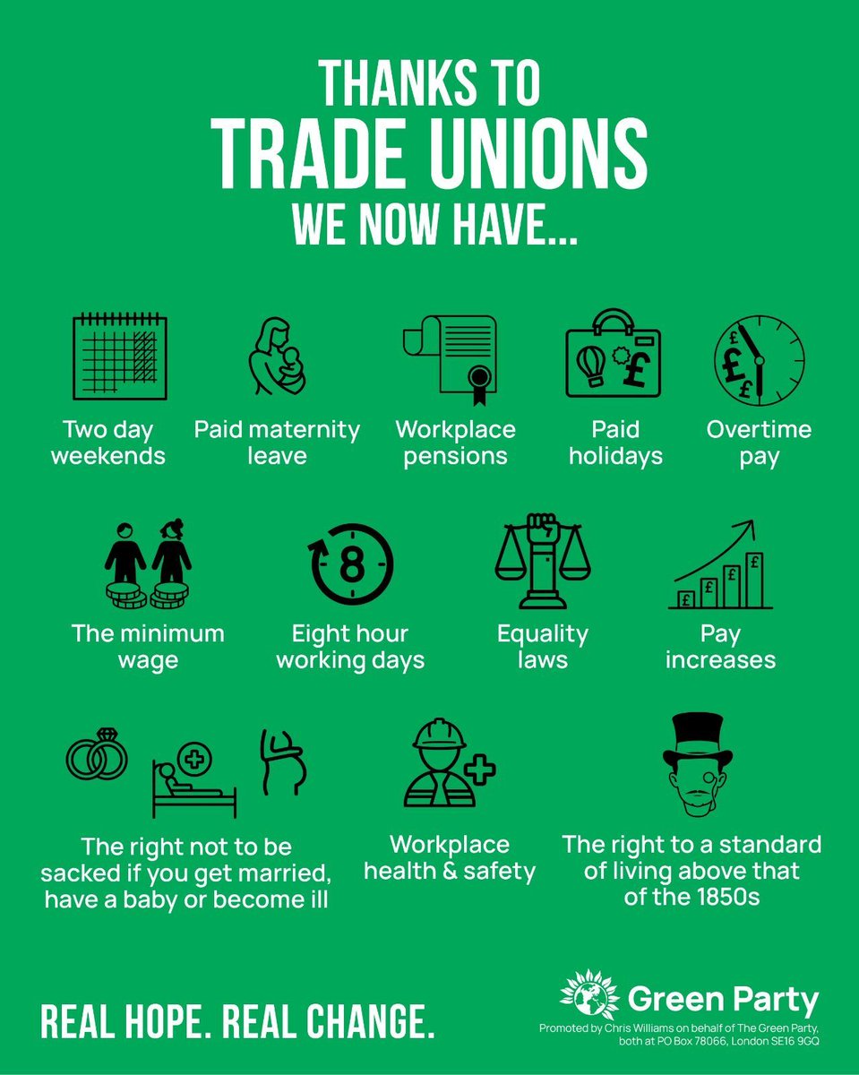 We have a lot to thank trade unions for...

We want to see the new Labour government restore the right to strike to public-sector workers as soon as possible.
