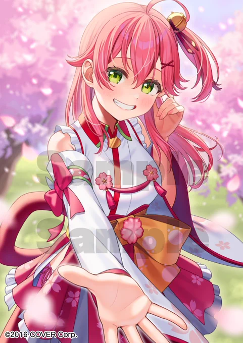 【お知らせ】  ホロライブ新企画『-Art Selection-』 さくらみこさん(#sakuramiko35) 描き下ろしイラストを担当させていただきました 缶バッジには可愛いウインク差分も封入されておりますので、是非お手元でご覧下さい…!  ※公式様より掲載許可をいただいております  #ホロライブ #さくらみこ