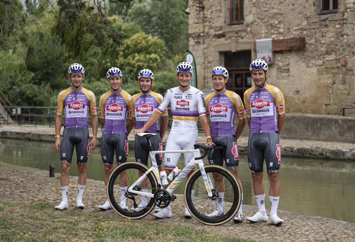 On this second <a href="/LeTour/">Tour de France™</a> rest day, #AlpecinDeceuninck and <a href="/mathieuvdpoel/">Mathieu Van der Poel</a> are proud to launch our new #MerciPoupou shirt and 2024 charity campaign! 💜💛

➡️ mercipoupou.com

 #MVDP #MathieuVanderPoel #RaymondPoulidor #AlpecinDeceuninck #TDF2024