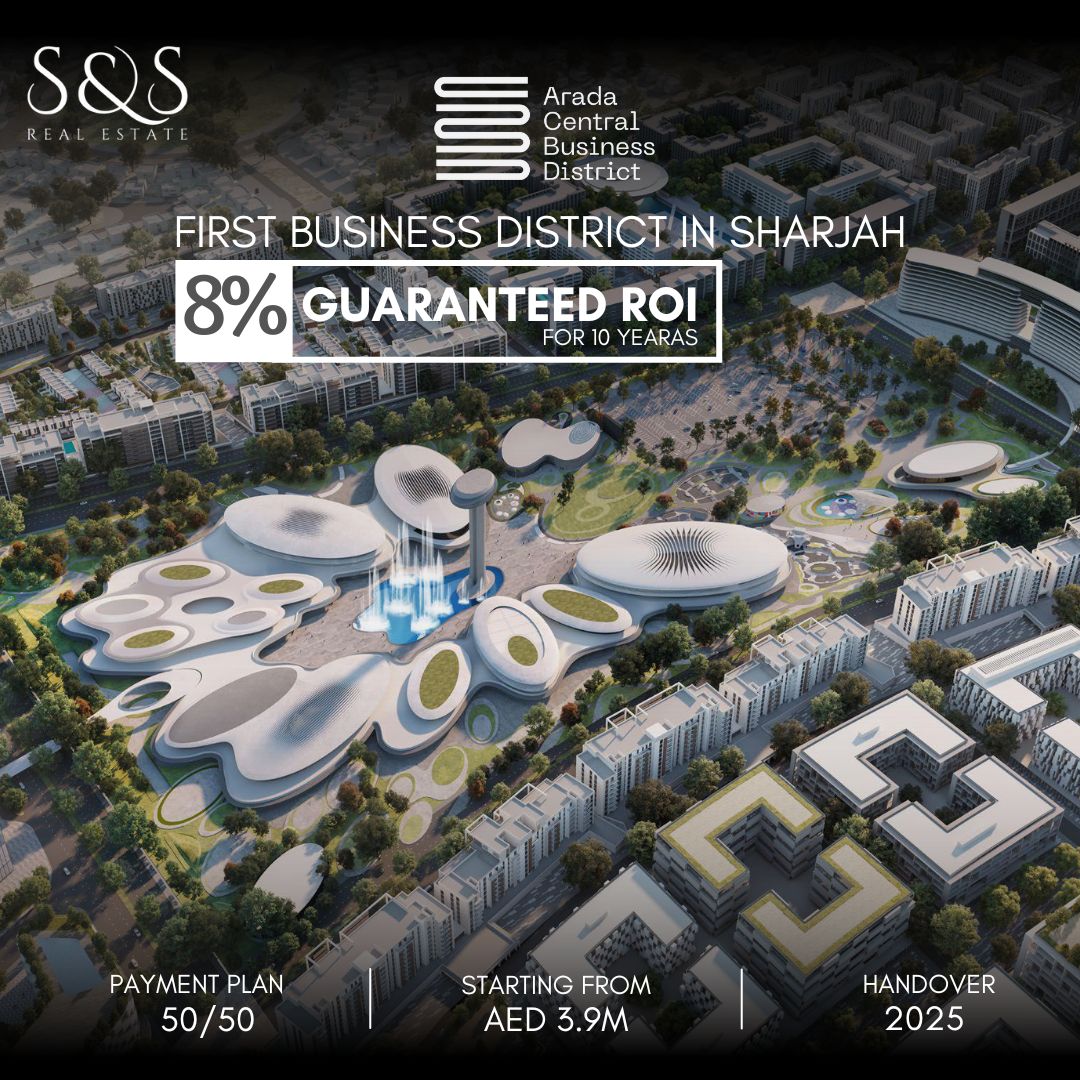 ss__property's tweet photo. Arada Central Business District🏢

📍Aljada, Sharjah
💵 Starting From AED 3.9M

✓ Developer: Arada 
✓ Price: Starting from AED 3.9M
✓ Guaranteed ROI: 8% for 10 years
✓ Handover: 2025
✓ Only 10% Down payment
✓ Payment Plan:
- 50% during construction,
- 50% on handover https://t.co/m32WuMFtky