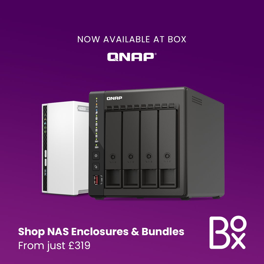 boxcouk's tweet photo. 🚀We're happy to announce our brand new product range at Box: QNAP!
Perfect For:
🏠Home Users
🏭Small Businesses
😎Media Enthusiasts
🤓IT Professionals
Find out more: https://t.co/YlTMnuyVFt
#BoxQNAP #HomeUsers #ITProfessionals #NewProduct #TechLaunch https://t.co/xXTuhjp1WS