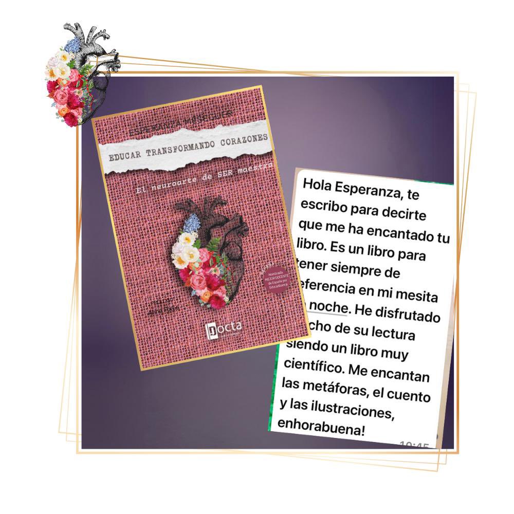 🫀”Cada curso vivido es un año de crecimiento que busca alojarse en lo más profundo de nuestros corazones” 
Gracias a todas y todos los que este verano me estáis leyendo. 🫀👉🏻 esperanzameseguer.com/libros
<a href="/Pilar_Alegria/">Pilar Alegría</a> <a href="/VicentBufort/">Vicent Bufort</a> <a href="/educaciongob/">Ministerio de Educación, FP y Deportes</a>