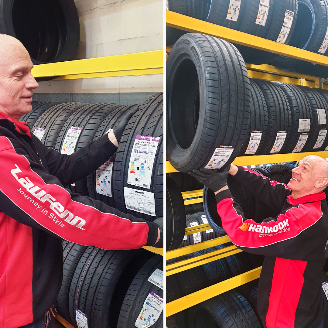 Embroidered uniforms by <a href="/RdmGregg/">RDM Gregg Ltd</a>  featuring Hankook and Laufenn branding now hard at work at our Fast-Fit branches. 👨‍🔧👩‍🔧
#workwear #norfolk